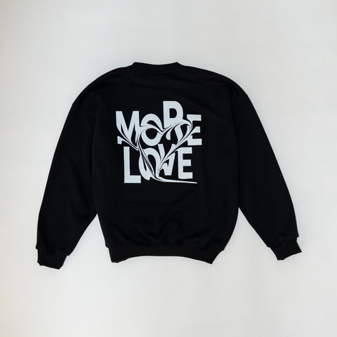 MORE LOVE BLACK SWEATER