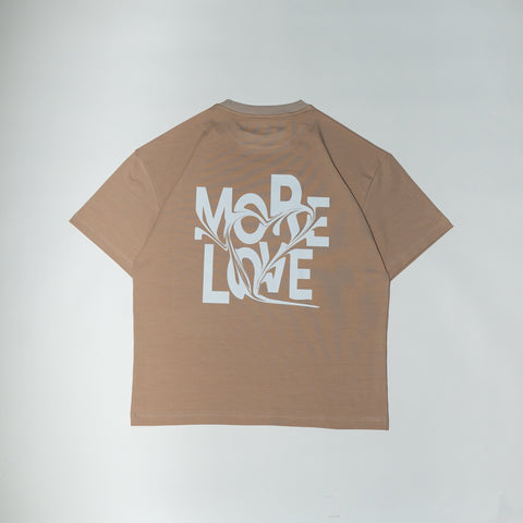 MORE LOVE BEIGE T-SHIRT