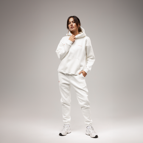 Core Hoodie cream-white
