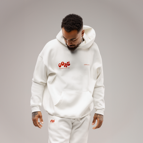 Core Hoodie cream-white