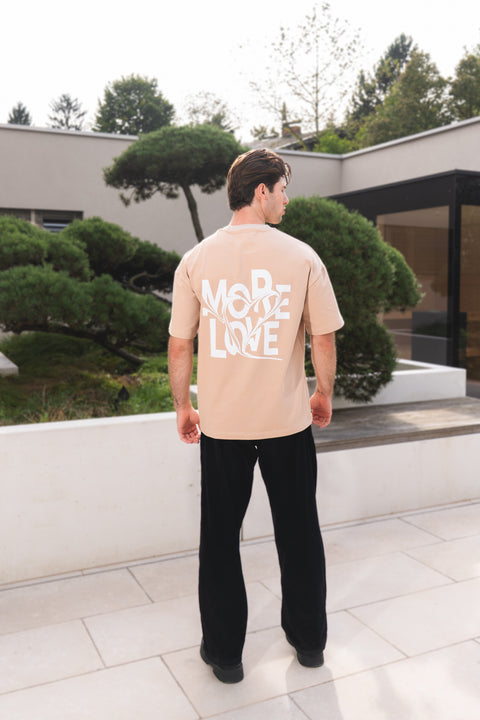 MORE LOVE BEIGE T-SHIRT
