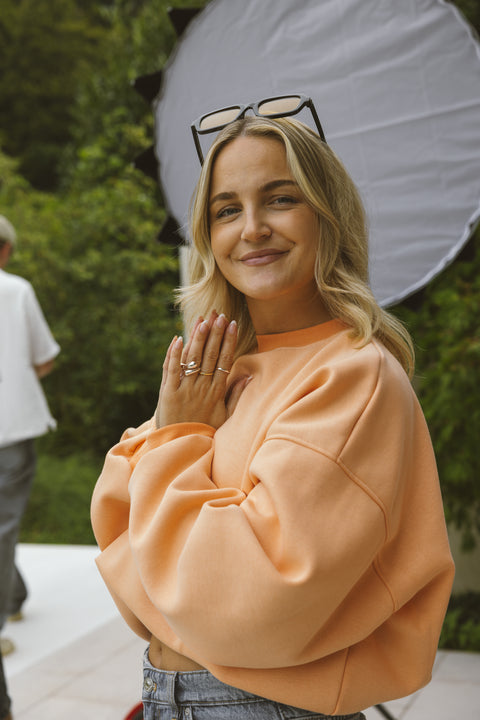 MORE LOVE PEACH SWEATER