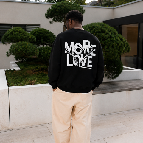 MORE LOVE BLACK SWEATER