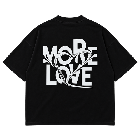 MORE LOVE BLACK T-SHIRT