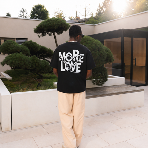 MORE LOVE BLACK T-SHIRT