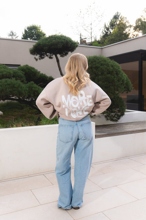 MORE LOVE BEIGE SWEATER